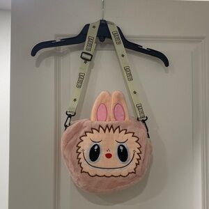 Cute Pink fluffy crossbody Shoulder Bag